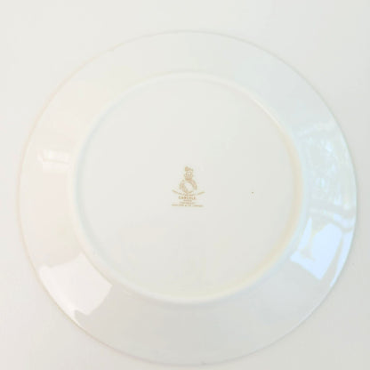 Royal Doulton Carlyle Bread Plate, Dark Teal Band, Blue & Gold Floral Paisley Design