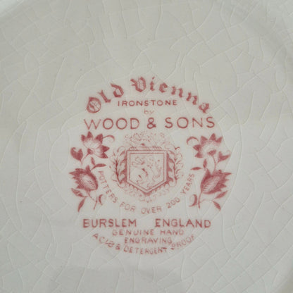 Wood & Sons "Old Vienna" Ironstone Dinner Plate, England c.1960s