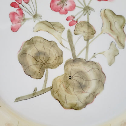 Handpainted  Floral Ceramic 12" Serving Platter