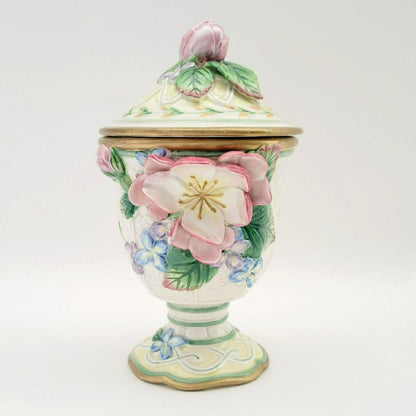 Fitz & Floyd Garden Rhapsody Lidded Candy Dish