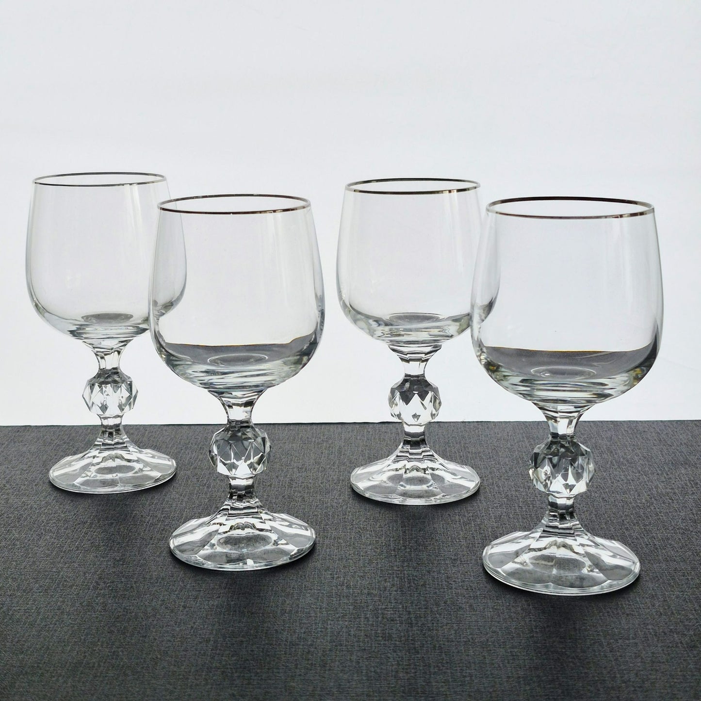 Import Assoc Crystal "Claudia" Wine Glass, Set of 4, Made in Poland