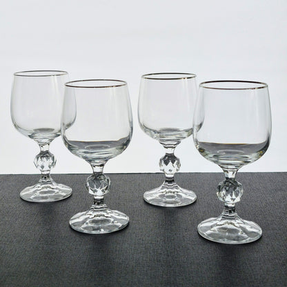 Import Assoc Crystal "Claudia" Wine Glass, Set of 4, Made in Poland