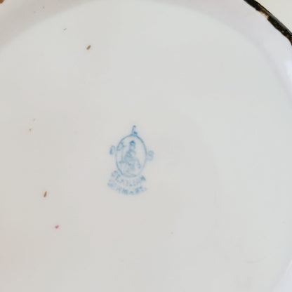 Rare Antique German Hand Painted Floral Creamer & Sugar Bowl, c.1904-1914 Oscar Schlegelmilch