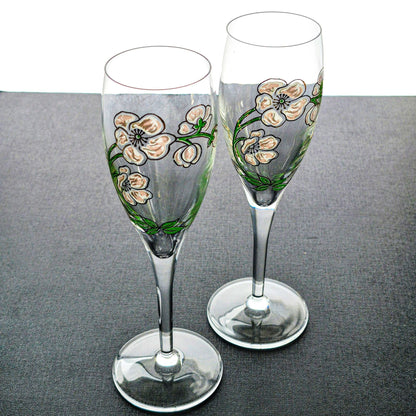 Perrier Jouet Fluted Champagne Set, Made in France