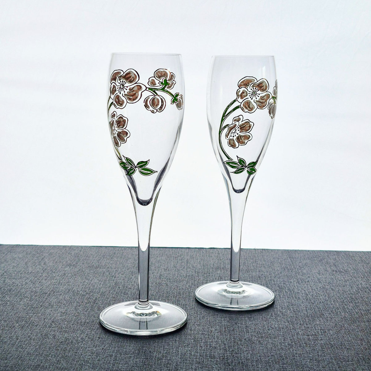 Perrier Jouet Fluted Champagne Set, Made in France