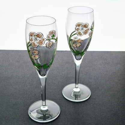 Perrier Jouet Fluted Champagne Set, Made in France