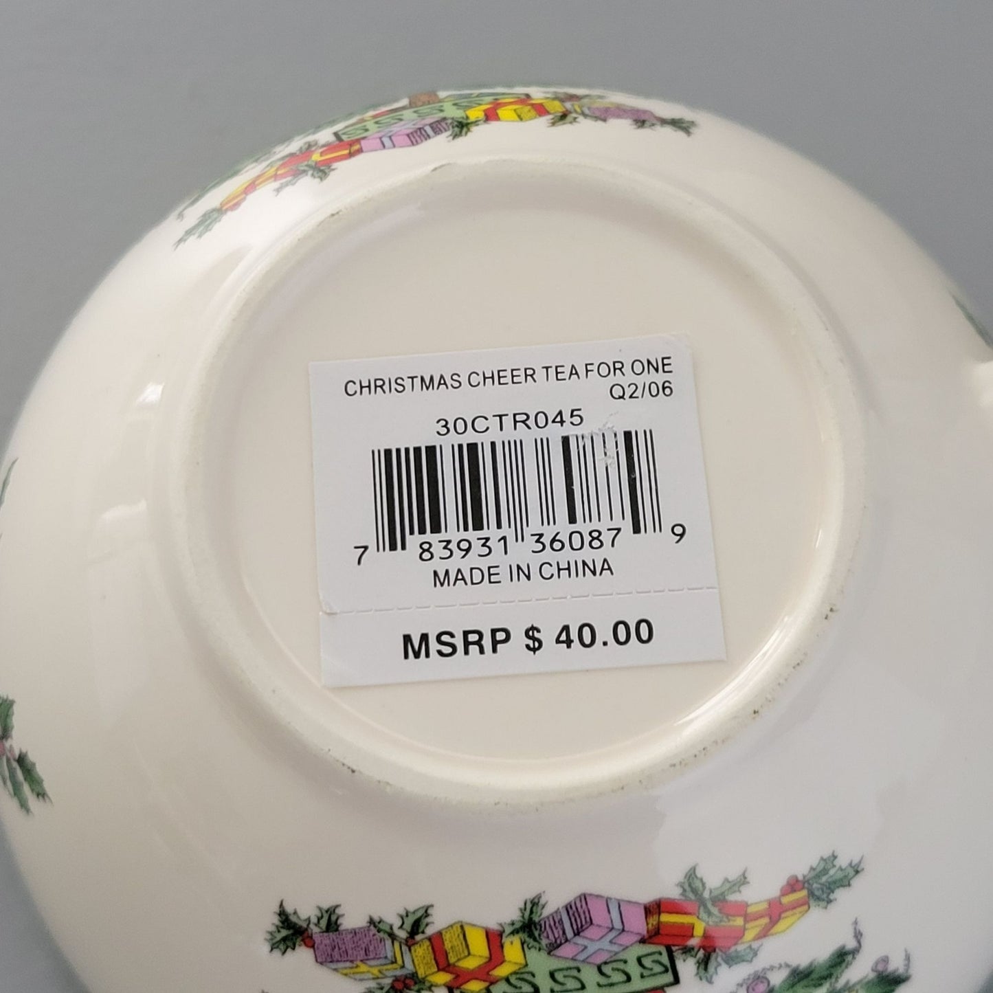 Spode Christmas Tree Tea For One Tea Set