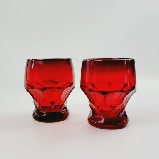 Cambridge Georgian Ruby Tumbler Glass, Set of 2, c.1931-58 USA
