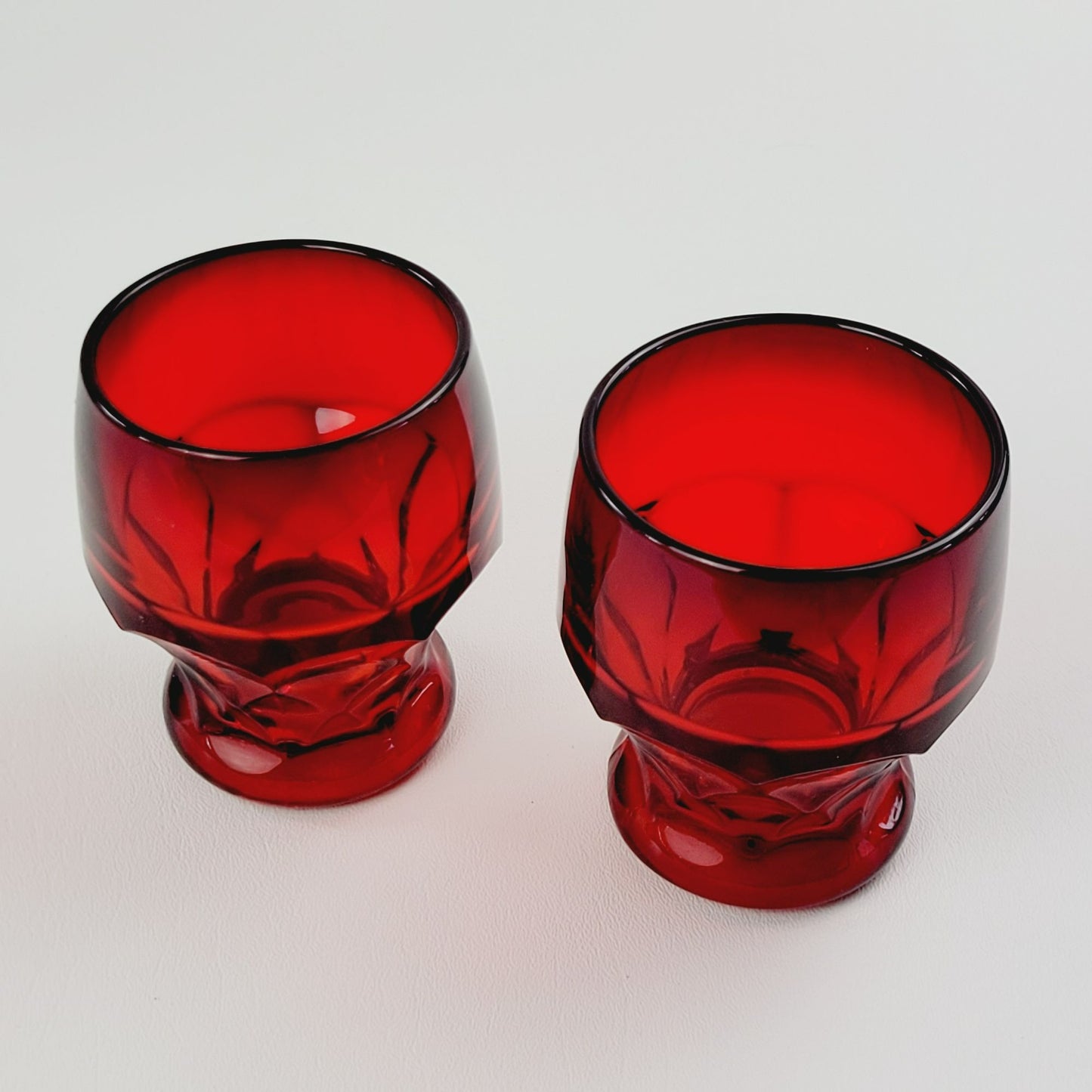 Cambridge Georgian Ruby Tumbler Glass, Set of 2, c.1931-58 USA