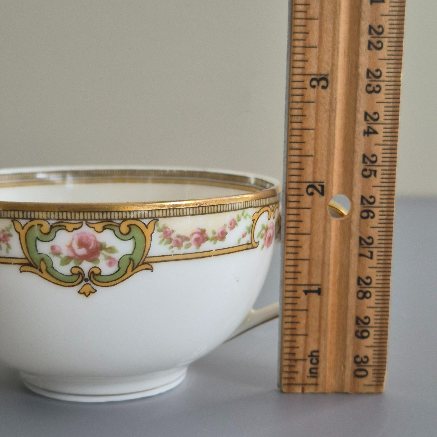 Haviland "Belford" Bouillon Cup & Saucer, 2 Sets, c.1903-1925 Limoges France