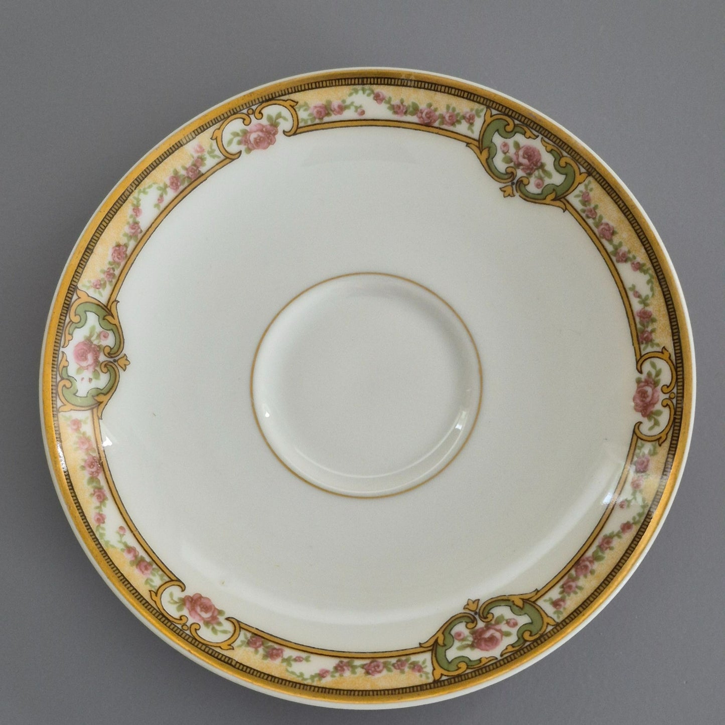Haviland "Belford" Bouillon Cup & Saucer, 2 Sets, c.1903-1925 Limoges France