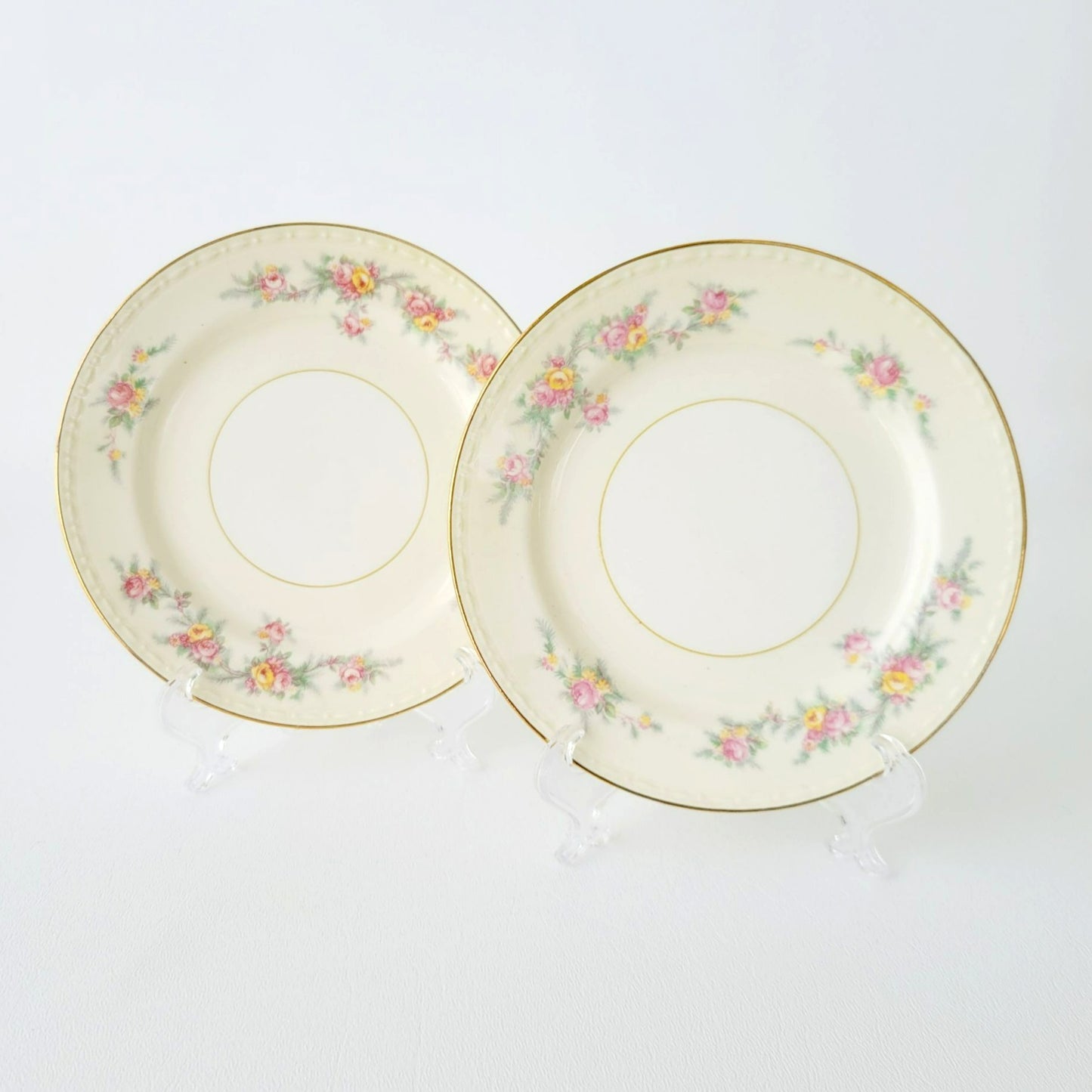Homer Laughlin Georgian Bread Plate, Set of 2, c.1952 USA