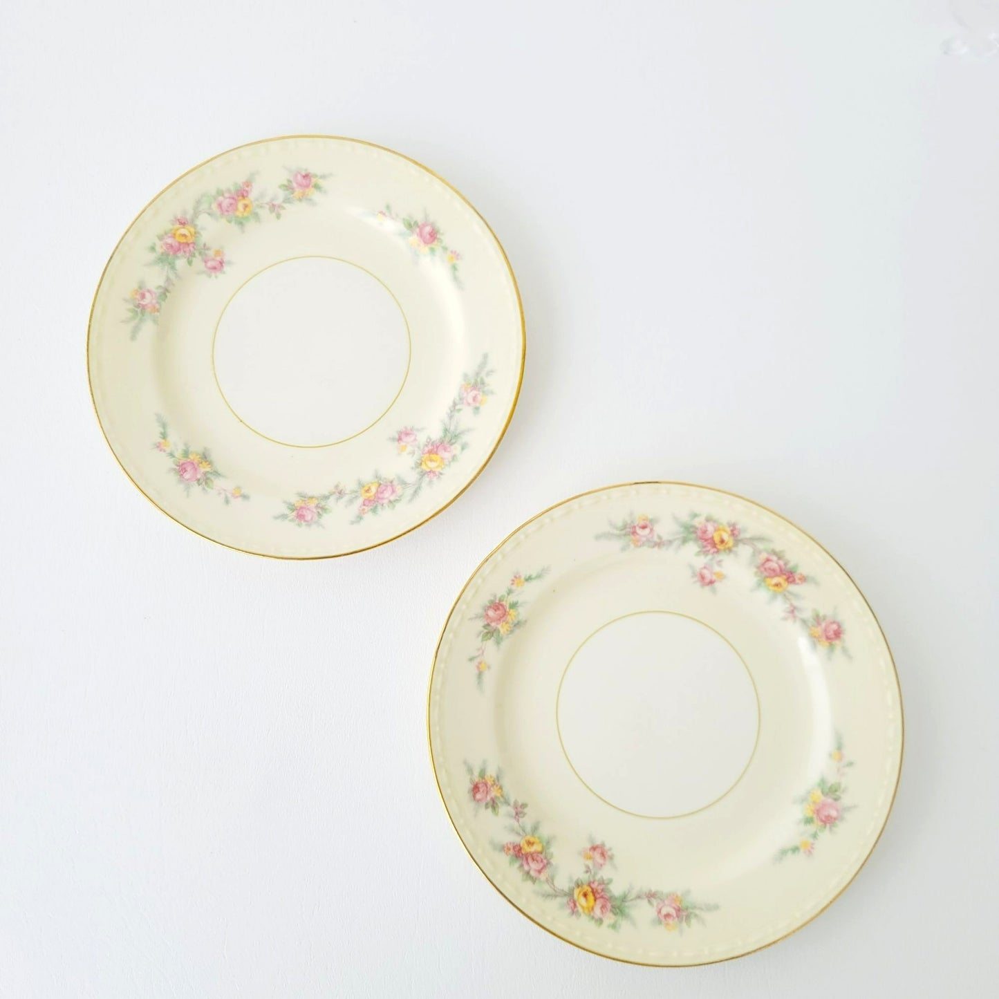 Homer Laughlin Georgian Bread Plate, Set of 2, c.1952 USA