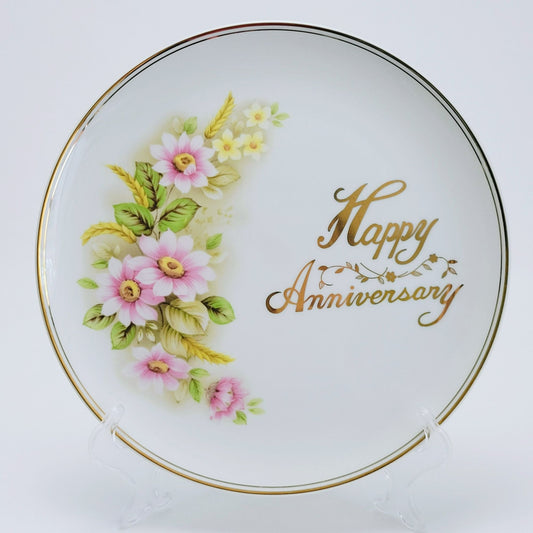 Vintage Happy Anniversary Plate, by Cameron Japan