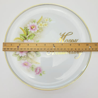 Vintage Happy Anniversary Plate, by Cameron Japan
