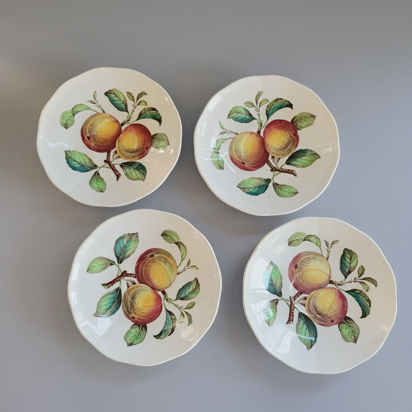Spode Apple Saucer Set of 4, c.1962-64 England