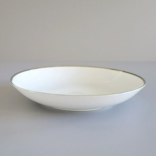 Johann Haviland Wedding Ring Coupe Soup Bowl Platinum Trim c.1960s Germany