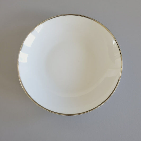 Johann Haviland Wedding Ring Coupe Soup Bowl Platinum Trim c.1960s Germany