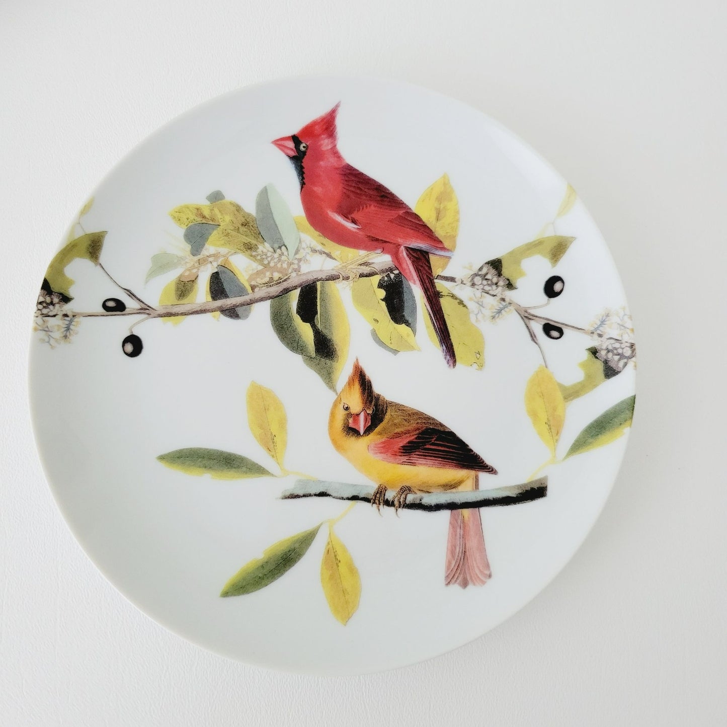 Godinger Audubon Watercolor Bird Salad Plate, Set of 3