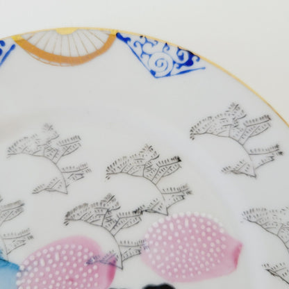 Japanese Kutani  Bread Plate, Set of 4