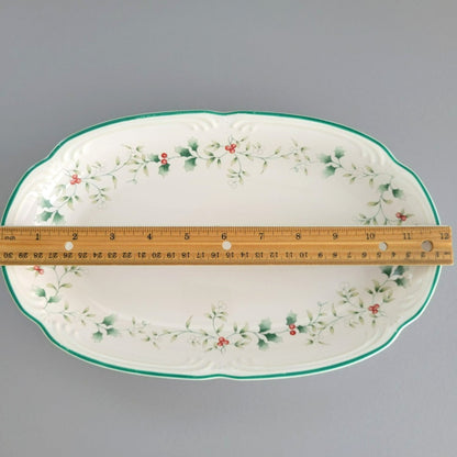 Pfaltzgraff Winterberry 12" Oval Serving Platter, USA Made