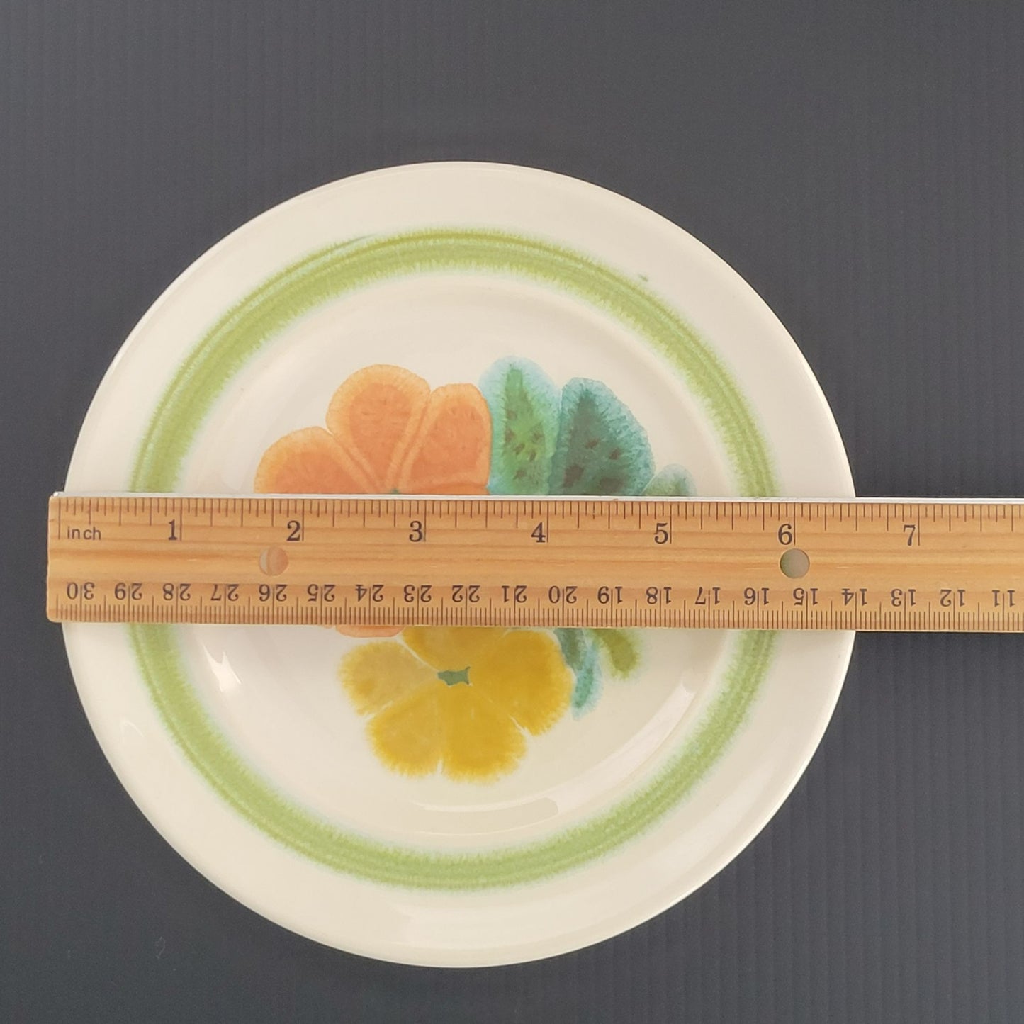 Franciscan Floral Bread Plate, Set of 2, c.1970s USA