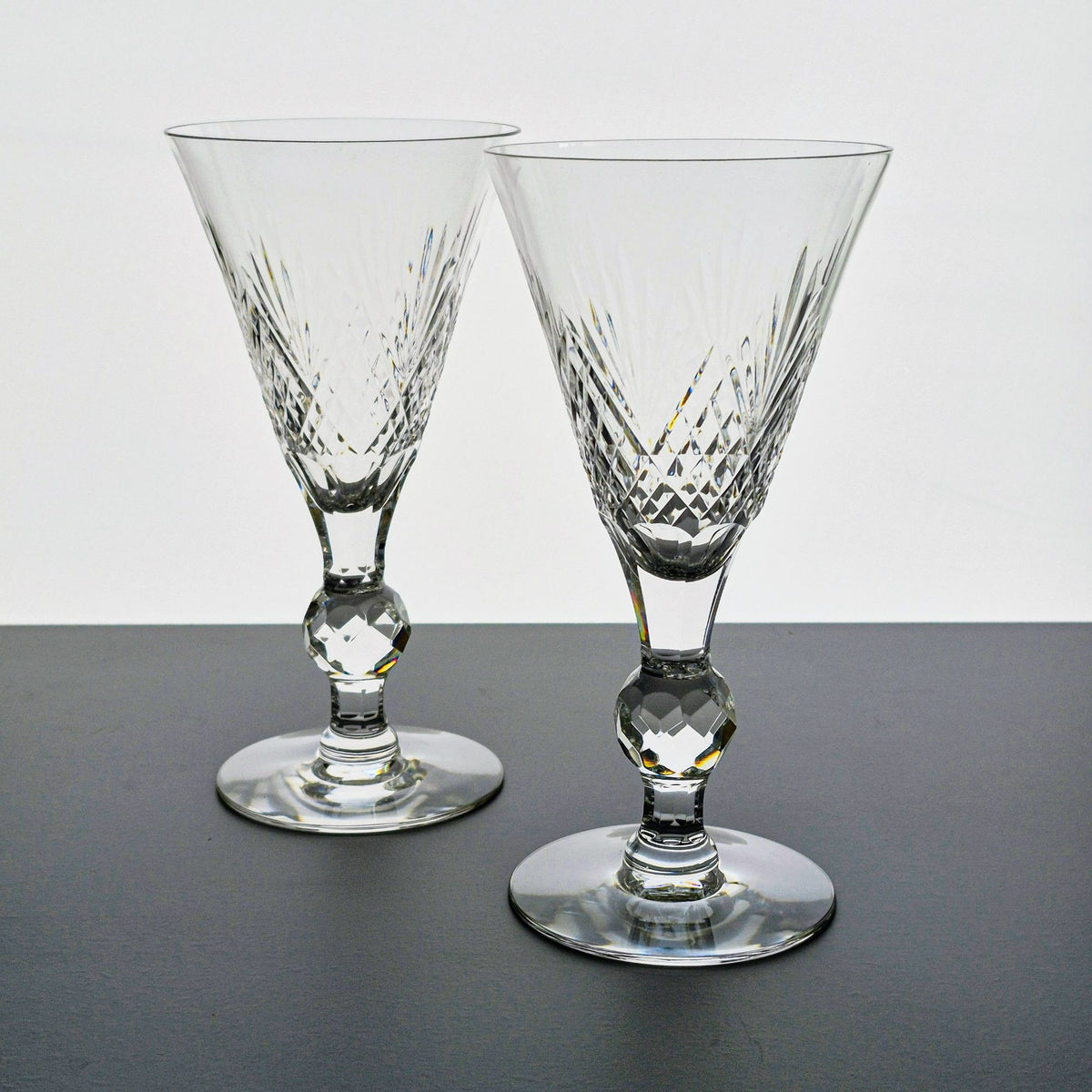 Seneca Crystal Goblet Set, USA Made