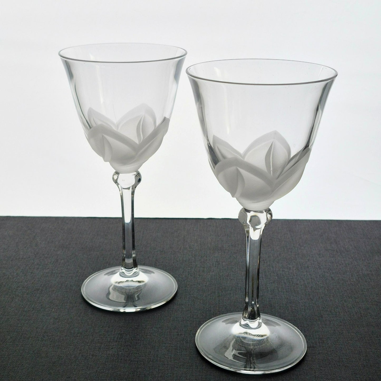 Cristal D'Arques "Florence" Crystal Goblet Set of 2, c.1989-2012 France