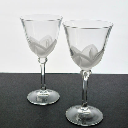 Cristal D'Arques "Florence" Crystal Goblet Set of 2, c.1989-2012 France