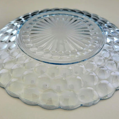 Anchor Hocking Bubble Blue Dinner Plate Set of 2, c.1942-48 USA