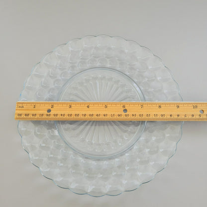 Anchor Hocking Bubble Blue Dinner Plate Set of 2, c.1942-48 USA