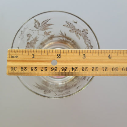 MCM Double Old Fashioned Cocktail Tumbler, Set of 2, by William Meier, 22k Gold Foil, c.1950s USA