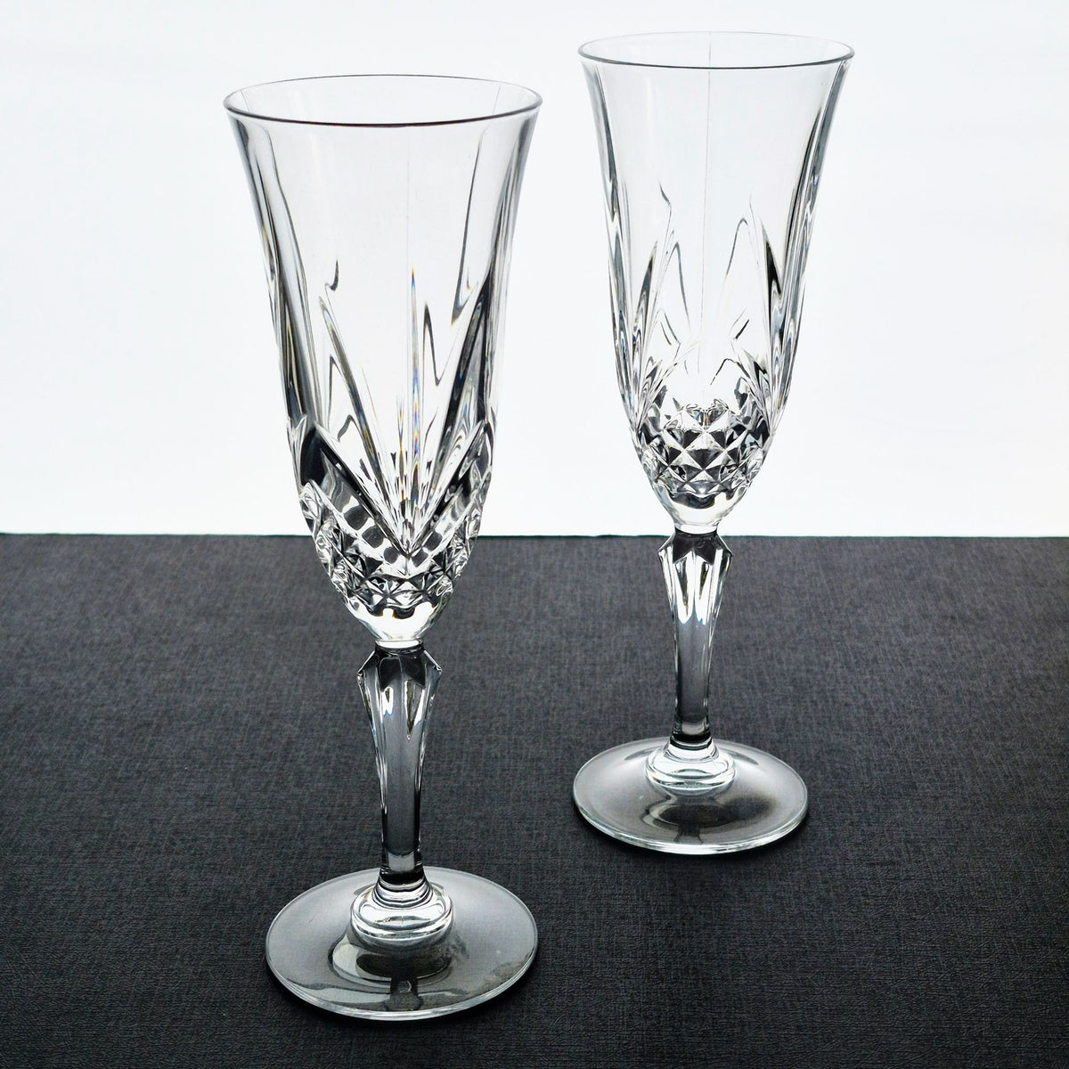 Cristal de Flandre "Salzburg" Crystal Fluted Champagne Set, Made in France