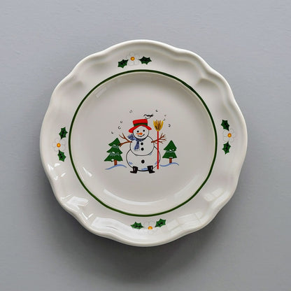 Pfaltzgraff Snow Village Bread Dessert Plate, c.1990s USA