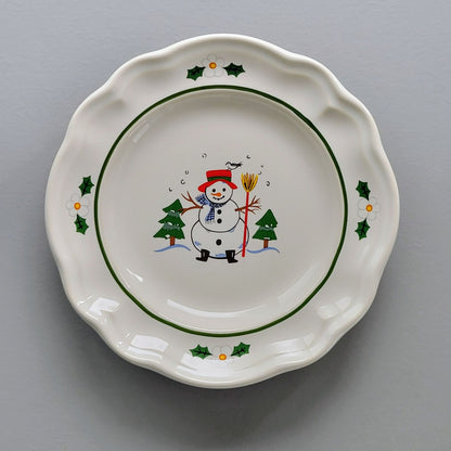 Pfaltzgraff Snow Village Bread Dessert Plate, c.1990s USA
