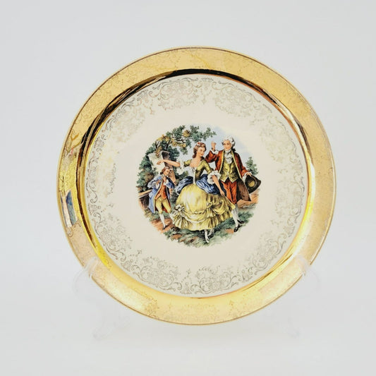 Sabin Crest O Gold George & Martha 9" Luncheon Plate