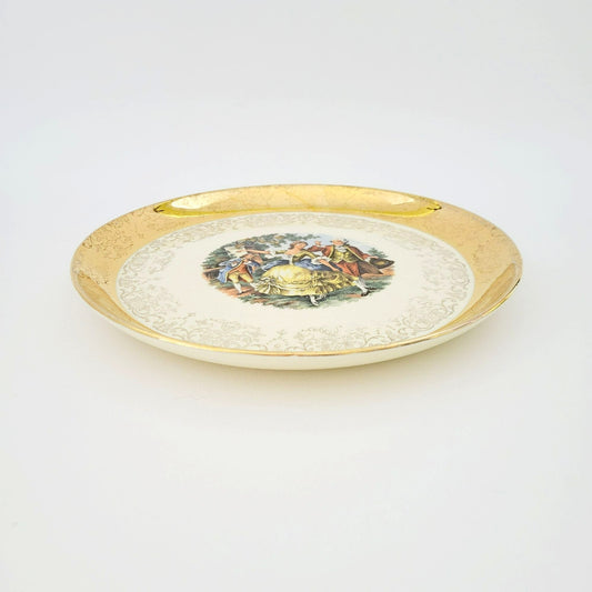 Sabin Crest O Gold George & Martha 9" Luncheon Plate