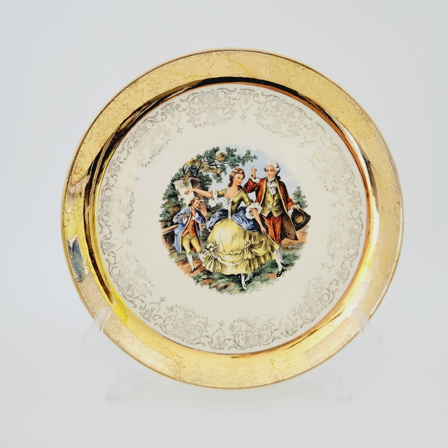 Sabin Crest O Gold George & Martha 9" Luncheon Plate