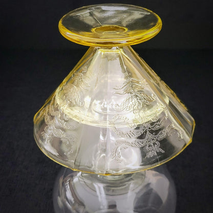 Upcycled Vintage Glassware Fairy Lamp