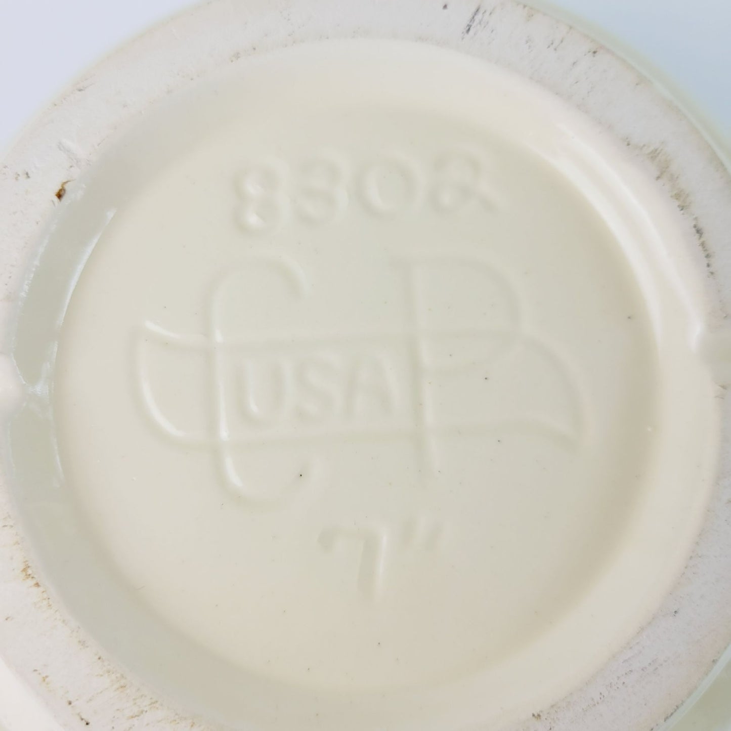 Cookson Pottery Striped Crock 7" Bowl, USA Made