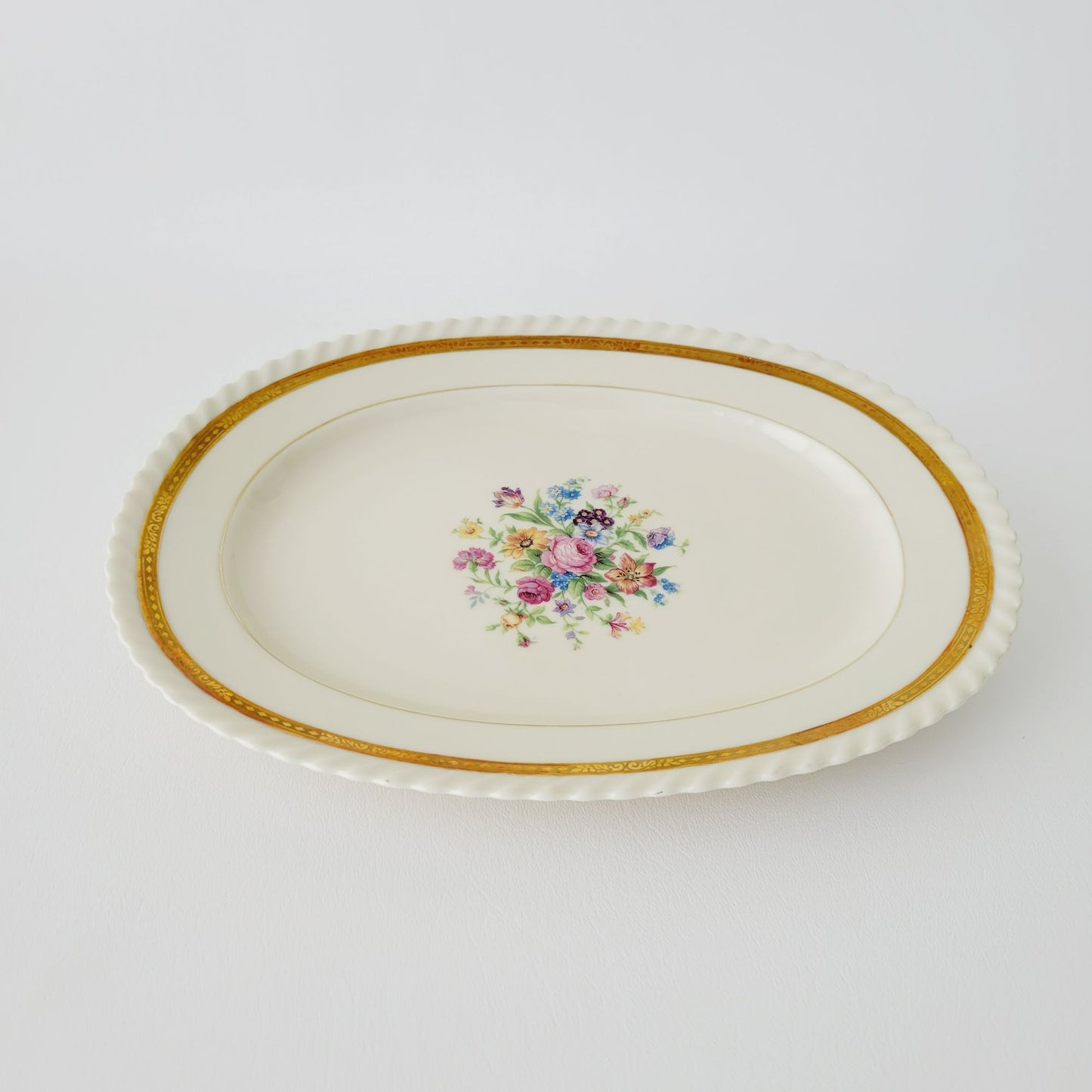 K&A Krautheim 12" Oval Platter La Marquise, Selb Bavaria Germany