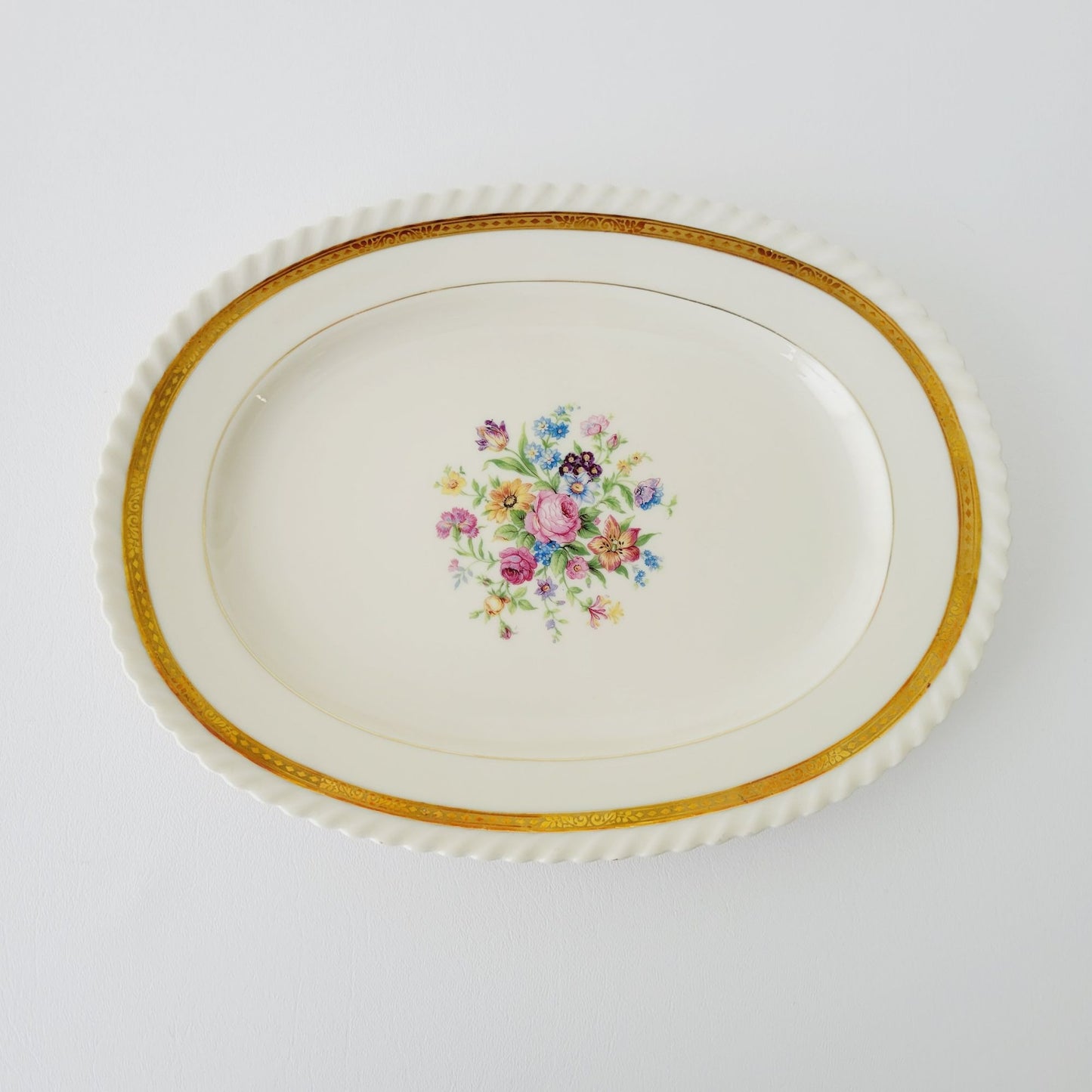 K&A Krautheim 12" Oval Platter La Marquise, Selb Bavaria Germany