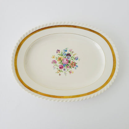 K&A Krautheim 12" Oval Platter La Marquise, Selb Bavaria Germany