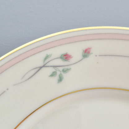 Lenox "Rose Manor Pink" Salad Plate, Set of 2, c.1985-99 USA