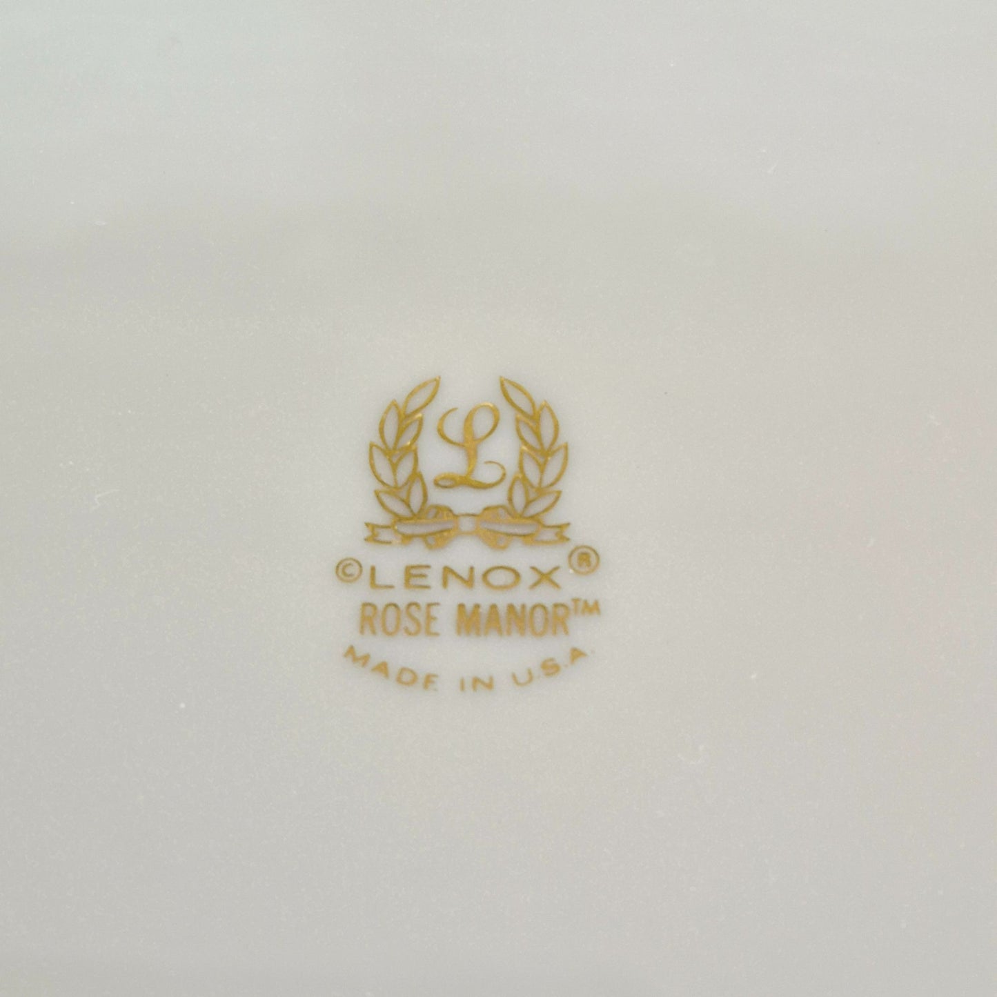 Lenox "Rose Manor Pink" Salad Plate, Set of 2, c.1985-99 USA