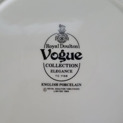 Royal Doulton Elegance Salad Plate, Set of 2, 1980s Vogue Collection