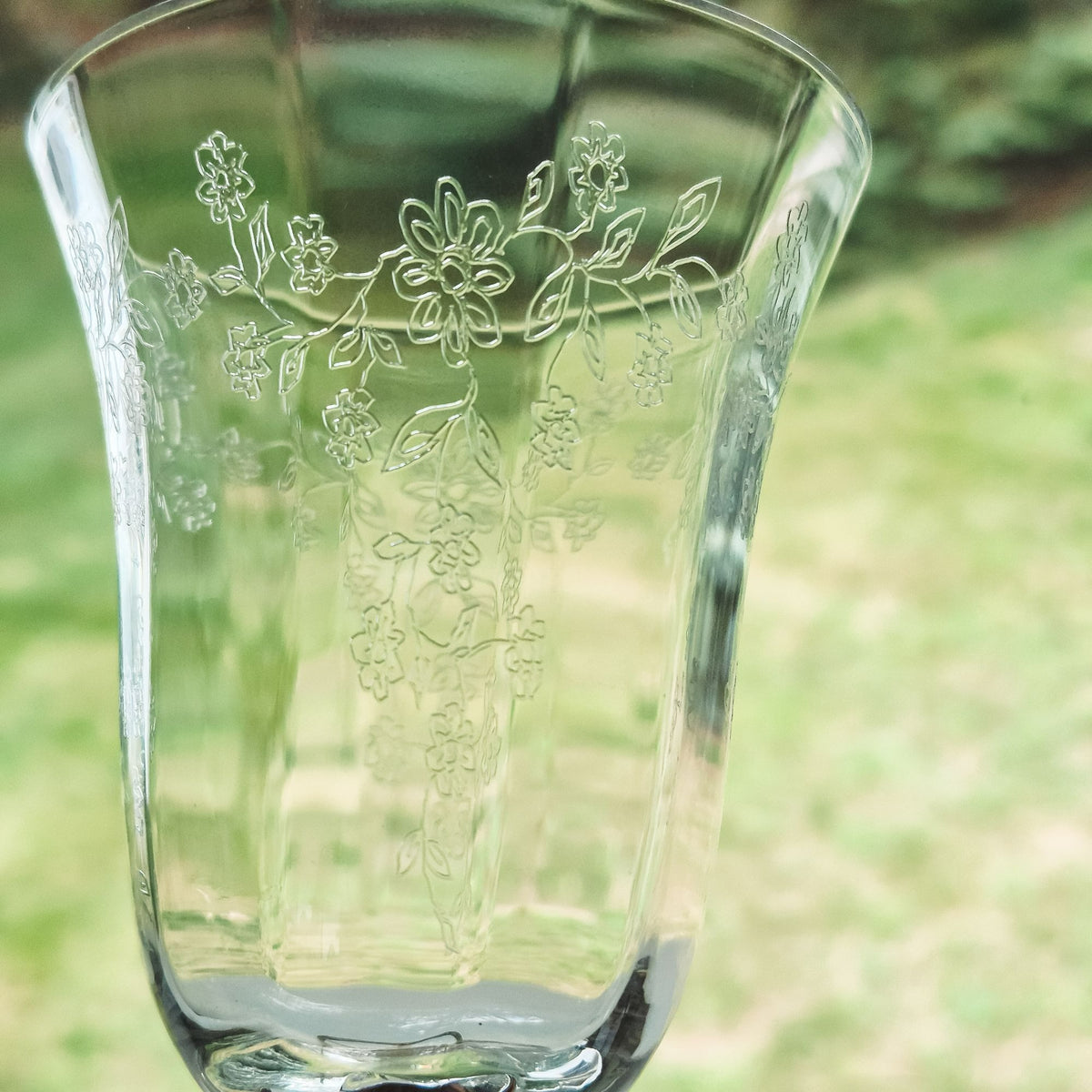 Lenox "Castle Garden" Wine Glass Set, c.1975-92 USA