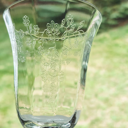 Lenox "Castle Garden" Wine Glass Set, c.1975-92 USA