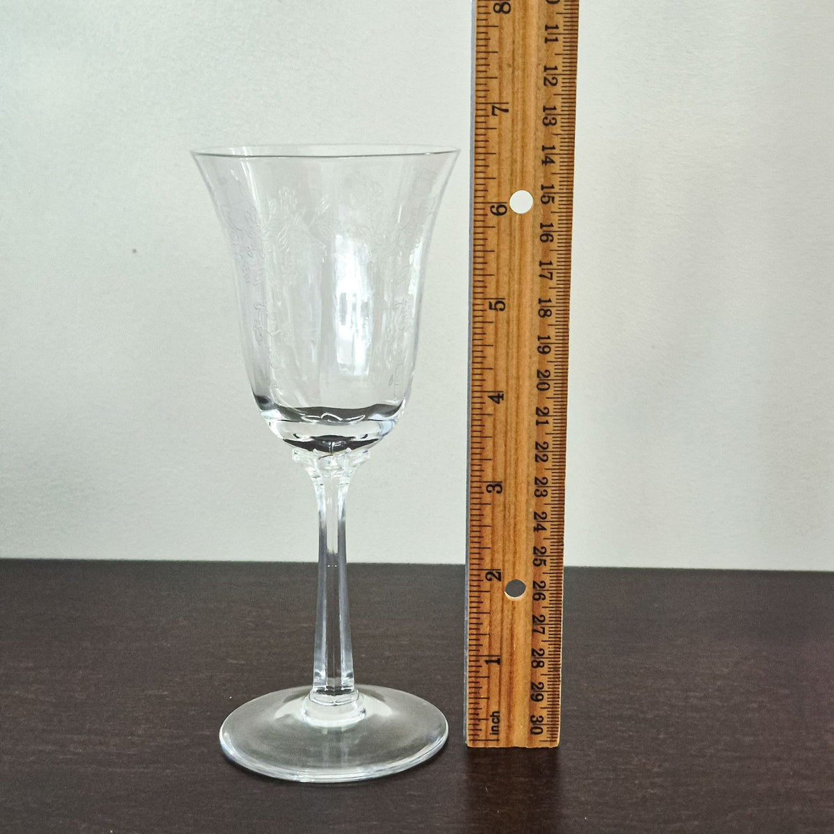 Lenox "Castle Garden" Wine Glass Set, c.1975-92 USA