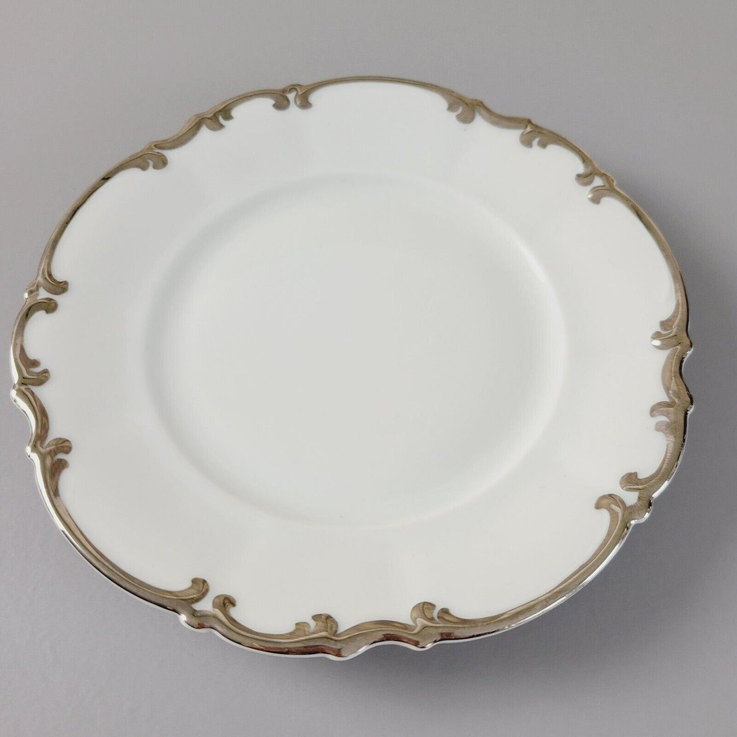 Hutschenreuther Revere Bread Plate, Heavy Platinum Trim, Made in Germany